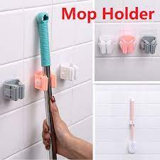 Check spelling or type a new query. 1pc Mop Holder Wall Mounted Mop Organizer Holder Household Kitchen Bathroom Adhesive Storage Broom Hanger Clip Mop Hook Racks Storage Holders Racks Aliexpress