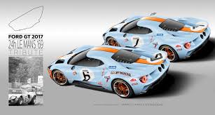 Traditional racing livery + carbon fiber elements = more money for ford. 2017 Ford Gt Tribute Liveries On Behance