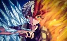 Discover more posts about my hero academia wallpaper. Download Wallpapers 4k Shoto Todoroki Fire My Hero Academia Manga Artwork Boku No Hero Academia For Desktop Free Pictures For Desktop Free