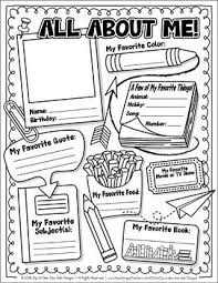 Free All About Me Activity Worksheetyou Will Receive 1 Activity Worksheet Within T About Me Activities All About Me Activities First Day Of School Activities