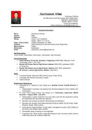 Simple resume format for freshers in ms word in 2020. 3 Contoh Cv Bahasa Inggris Yang Menarik Untuk Melamar Kerja Terbaru
