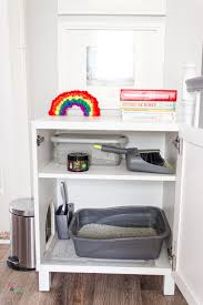 How To Make A Diy Hidden Litter Box From An Ikea Cabinet In 2020 Hiding Cat Litter Box Cat Litter Box Diy Diy Litter Box