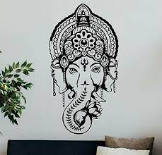 Maybe you would like to learn more about one of these? Ganesha Wall Decal Buddhism Wall Decor Lord Ganesh Vinyl Sticker Home Decor Art Ebay
