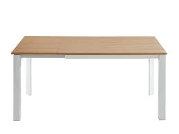 Der esszimmertisch hat eine ungeteilte bodenplatte. Esstisch Ausziehbar Melita Holz Metall Eiche Weiss Jetzt Gunstig Online Kaufen