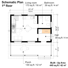 The small area of 991 square feet can accommodate a spacious bathroom and 2 bedrooms. Small Budget House Floor Plans For Diy Builders