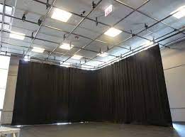 Tight To Ceiling Custom Curtains Studio Setup Depaul University
