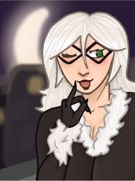 Black Cat in into The Spiderverse Artstyle