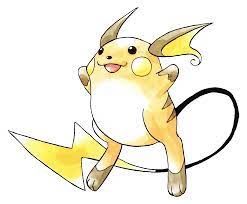 026 Raichu Rg Pokemon Art Original Pokemon Pokemon