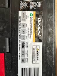 Brand new car battery. Traded in old battery with warranty from Auto Zone ,  but they don't give store credit or money back. I have receipt.