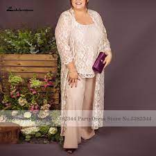 Plus size mother of the bride pant suits. Plus Size Mother Of The Bride Pant Suits With Lace Jacket 2020 Vestido De Madrina Elegant Formal Evening Dress Party Gowns Mother Of The Bride Dresses Aliexpress
