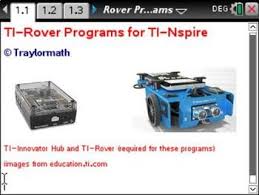 Easy To Use Ti Nspire Ti Rover Programs By Traylormath Teachers Pay Teachers Light Show How To Introduce Yourself Innovation