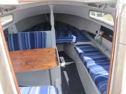 Catalina 22 Painted White Interior Sailboat Interior Sailing Gear Catalina