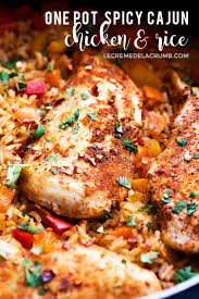 One Pot Spicy Cajun Chicken And Rice Spicy Recipes Cajun Chicken And Rice Chicken Rice Recipes