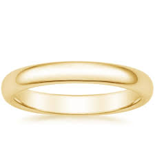 Here is a flat style wedding band showing a comfort fit. 3mm Comfort Fit Wedding Ring Brilliant Earth
