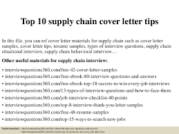 Server cover letter example resume genius. Cover Letter Examples For Supply Chain Job Job Retro