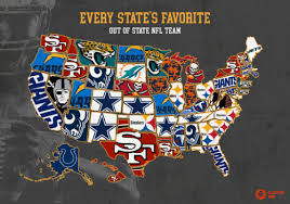 Dallas cowboys — $6.5 billion. Study Shows Every State S Favorite Out Of State Nfl Team Cannot Possibly Be Even Close To Right