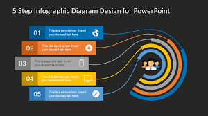 5 step infographic design diagram for powerpoint