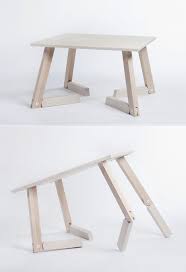 Small Space Solution Caroline Olsson S Adjustable Bambi Table Stol Dlya Noutbuka Mebel Derevyannye Stoly