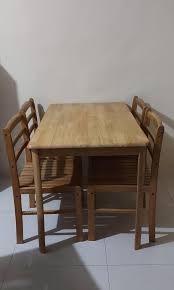 7 piece dining room table and chairs. Dining Set Second Hand Furniture Home Living Furniture Tables Sets On Carousell