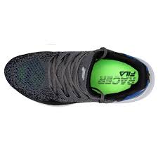 Composição no solado que garante maior memória e resiliência à pisada, trazendo também mais suavidade na transição da passada. Tenis Fila Racer Knit 2 0 Masculino Grafite E Azul Compre Agora Cabana Magazine