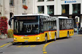 postauto man a23 post bus poster autos