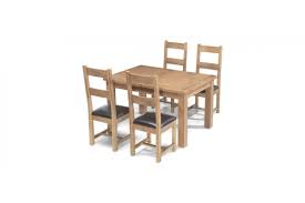 Seats 4 tynan 35.5'' pedestal dining table. Rustic Oak 132 198 Cm Extending Dining Table And 4 Chairs Quercus Living