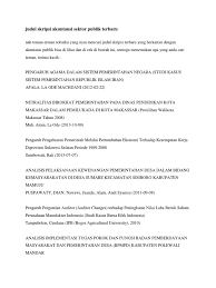 Klik di sini untuk informasi file lengkap jurnal internasional akuntansi sektor publik pdf selengkapnya. Jurnal Akuntansi Internasional Terbaru Pdf E Jurnal