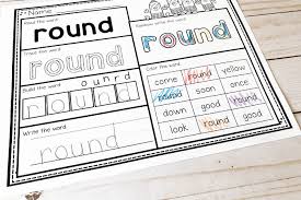 In this language arts worksheet, your child gets practice identifying antonyms such as on/off, light/dark, and night/day. Free Printable First Grade Sight Words Worksheets