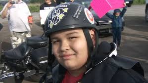 200 bikers and 'a wall of leather' escort bullied 10-year-old to school