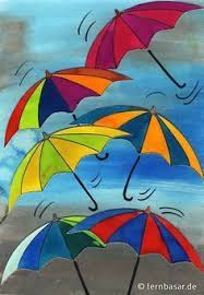 He takes her to hawaii to show her where he grew up; Schmuddelwetter Farbenfrohe Regenschirmparade Kunstproduktion Fruhling Kunst Regenschirm Kunst