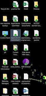 Weird Green Checkmarks On Short Icons On The Desktop Microsoft Community