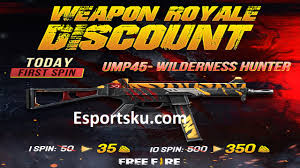 In this game, you will find atleast one great prize in every weapon royal which makes this game more interesting. Ump Wilderness Hunter Free Fire Get Ff Discount Game News