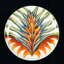 In order to understand the dinner party, we must keep in mind that the sculptural painted plates were intended to be metaphors rather than realistic representations. The Dinner Party St Bridget Plate Judy Chicago Feminist Art Judy