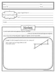 Congruent Triangles Proofs With Cpctc Lesson Materials Guided Notes Cw Hw Guided Notes Geometry Proofs Notes