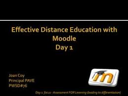 Distance education with moodle day 1 nov 3 no internet