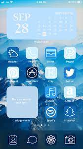 With ios 14, apple has finally given you the ability to customize the layout of your home screen to some extent. Ios 14 Aesthetic Home Screen App Icons Cover Iphone Aesthetic Homescreen App Icon Iphone Wallpaper App Iphone Design