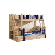 White Solid Wood Twin Bunk Beds With Drawers Loft Bed For Kids Buy Kids Bed Bunk Beds Cheap Wood Bunk Bed Product On Alibaba Com