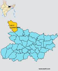 East Champaran District Map West Champaran District