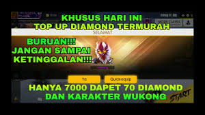 Top up upin ipin ff. Top Up Diamond Free Fire Murah