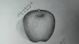 رسم طبيعه صامته رسم تفاحة بالرصاص youtube
