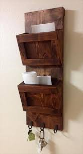 Wood Crafts Mail Sorter Mail Holder Wall Mail Organizer Wall Wooden Wall Hangings