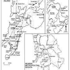 The Mumbai city district showing the ...