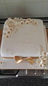 4 tier square cake with. Golden Anniversary Cake 50th Anniversary Cakes Wedding Anniversary Cakes Golden Anniversary Cake