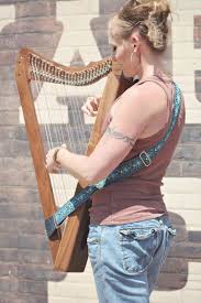 For beginners, the harp is played using the thumb and the first three fingers only. Harp Straps Harp Celtic Harp Playing Harp