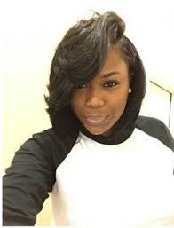 The stacked feathers on the side add body and definition to the hair. 24 Feathered Bob Hairstyle African American Amazing Ideas