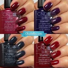 Cnd Shellac Swatches Winter Colors In 2019 Shellac Nail