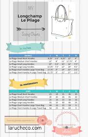 Infographic Longchamp Size Comparison Longchamp Beautiful