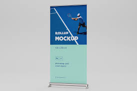 Do you ever wonder what your idea would look like on a banner? Download This Free Psd Rollup Banner Mockup Designhooks