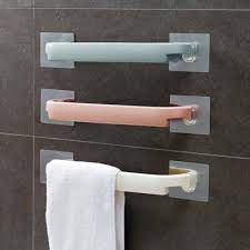 3 rail metal towel rack with shelf. Multifunctional Towel Rail Rack Holder Wall Mounted Home Hotel Bathroom Self Adhesive Hanging Material Storage Hanger Shelf Towel Racks Aliexpress