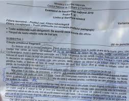 Analiză bac 2019, limba română. Subiecte Complete Bac 2019 La Limba È™i Literatura RomanÄƒ Filiera Real Observatorul Prahovean